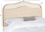 Safavieh Home Collection Sephina White Washed Rattan Headboard (Queen)