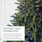 Balsam Hill 6.5ft Pre-Lit Classic Blue Spruce Artificial Christmas Tree with 2,144+ Tips, 330 Twinkly LED Smart Lights, Easy Plug Technology & Premium Stand for Indoor Holiday Decorating