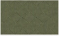 RUGGABLE x Jonathan Adler Machine Washable Modern Area Rug – Labyrinth Fern Green 3x5, Stain-Resistant, Non-Slip – Small Rugs for Living Room, Bedroom, Hallway, Entryway & Office–with Cushioned Pad