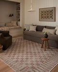 Loloi Amber Lewis Cali Collection CIL-06 Brick/Natural 2'-3" x 3'-11", .25" Pile Height, Accent Rug