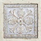 Deco 79 Metal Scroll Home Wall Decor Wall Sculpture with Embossed Details, Wall Art 31" x 2" x 31", White