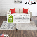 Mohawk Home 8' 2" x 11' 8" Non Slip Grip Rug Pad 1/4 Thick Felt + Rubber Backing - Dual Surface Safe for All Floors