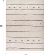 Livabliss x Becki Owens Rivi Moroccan Area Rug , 9'2" x 12', Ivory/Black