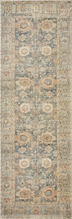 Loloi Margot Collection MAT-03 Ocean/Spice 3'-6" x 5'-6" Accent Rug feat. CloudPile, No-Shed Easy Clean Large Patterned Area Rug for Living Room, Bedroom, Dining Area