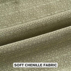 FUTEI Sage Green Chenille Throw Pillow Covers 16x16 Inch Set of 2,Soft Striped & Diamond Textured Cushion Cases,Modern Home Decor for Couch Living Room