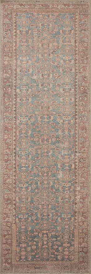 Loloi Angela Rose Aubrey Collection AUB-04 Blue/Terracotta 3'-9" x 5'-6", .19" Pile Height, Accent Rug