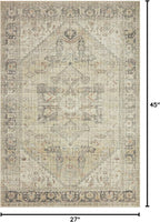 Loloi II Skye Collection SKY-13 Natural/Sand 2'-3" x 3'-9" Accent Rug