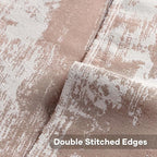 FUTEI Rust White Decorative Throw Pillow Covers 20x20 Inch Set of 2,Soft Faux Cashmere Jacquard - Textured & Cozy Cushion Case,Modern Home Decor for Couch Bed Living Room