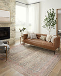 Loloi Angela Rose Aubrey Collection AUB-03 Ocean/Spice 2'-6" x 12'-0", .19" Pile Height, Runner Rug