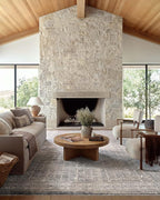 Loloi Amber Lewis Alie Collection ALE-04 Sky/Stone 2'-3'' x 3'-10'', .13'' Pile Height, Accent Rug