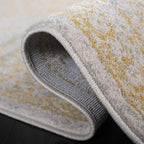 SAFAVIEH Evoke Collection 3' x 5' Ivory/Gold EVK256B Oriental Distressed Non-Shedding Living Room Bedroom Accent Rug