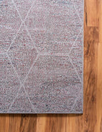 Unique Loom Trellis Frieze Collection Area Rug - Geometric (3' 3" Square, Blue Multi/ Ivory)