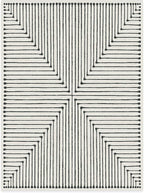 RUGGABLE x Jonathan Adler Machine Washable Modern Area Rug – Inkdrop Black & Ivory 9x12, Stain-Resistant, Non-Slip – Large Rugs for Living Room, Bedroom, Hallway, Entryway & Office–with Standard Pad