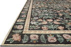 Loloi Rifle Paper Co. Eden Collection EDE-02 Mughal Garden Black 2'-3" x 3'-9" Accent Rug feat. CloudPile™