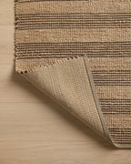 Loloi Chris Loves Julia Judy Collection JUD-06 Natural/Chocolate 2'-6" x 7'-6" Runner Rug