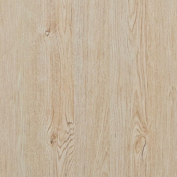 Martha Stewart Rhett Home Office Desk with 3 Drawers and Tapered Legs in Light Natural with Antique Bronze Hardware