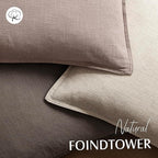 Foindtower Set of 2, Decorative Linen Soild Throw Pillow Covers Soft Accent Euro Cushion Case Boho Farmhouse Pillowcase for Chair Couch Sofa Bedroom Living Room Home Decor 22 x 22 Inch Dusty Pink