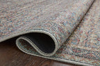 Loloi Adrian Collection ADR-04 Denim/Multi 2'-3" x 3'-9", .19" Thick Accent Rug