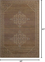 Loloi Magnolia Home by Joanna Gaines Mona Collection MOA-04 Sunset/Natural 3'-7" x 5'-7" Accent Rug