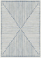 RUGGABLE x Jonathan Adler Machine Washable Modern Area Rug – Inkdrop Slate Blue 10x14, Stain-Resistant, Non-Slip – Large Rugs for Living Room, Bedroom, Hallway, Entryway & Office–with Standard Pad