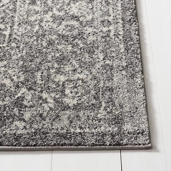 SAFAVIEH Evoke Collection 2'2" x 4' Grey/Ivory EVK256D Oriental Distressed Non-Shedding Living Room Bedroom Accent Rug