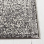 SAFAVIEH Evoke Collection 2'2" x 4' Grey/Ivory EVK256D Oriental Distressed Non-Shedding Living Room Bedroom Accent Rug