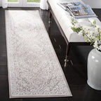 SAFAVIEH Reflection Collection Runner Rug - 2'3" x 22', Beige & Cream, Non-Shedding & Easy Cleaning, Ideal for Living Room, Dining, Bedroom (RFT668A)