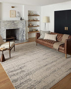 Loloi Darby Collection DAR-02 Oatmeal/Charcoal 2'-7" x 10'-0" Runner Rug