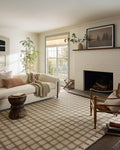 Loloi Magnolia Home by Joanna Gaines Waylon Collection WAY-02 Natural/Rust 2'-6" x 9'-9" Runner Rug