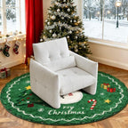 33.9" Accent Chairs, Modern Upgrade Sherpa Fabric Arm Chair Comfy Upholstered Armchair Leisure Single Sofa Chair with a Waist Pillow for Bedroom, Office and Living Room