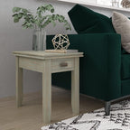 SIMPLIHOME Artisan SOLID WOOD 14 inch Wide Rectangle Transitional Narrow Side Table in Distressed Grey for the Living Room and Bedroom
