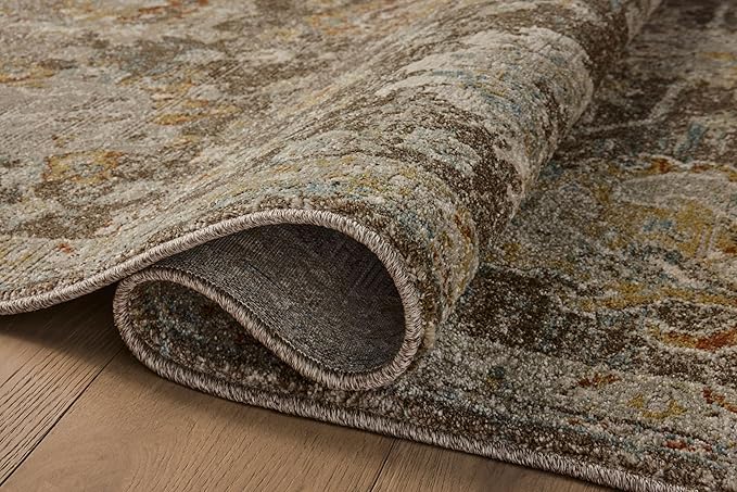 Loloi Magnolia Home by Joanna Gaines Mona Collection MOA-02 BARK/Multi 7'-6" x 10' Area Rug