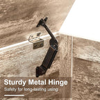 VECELO 30" Storage Bench, Entryway Shoe Ottoman, Farmhouse Style Bench with Handwoven Cushion and Metal Safety Hinges, for Bedroom, Living Room, Entryway, Wood