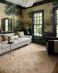 Loloi Chris Loves Julia Palma Collection PLM-11 Natural/Multi 11'-6" x 15'-7" Fringe Area Rug Vintage Style Boho Living Room Bedroom Carpet