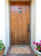 KAF Home New Coir Doormat with Heavy-Duty, Weather Resistant, Non-Slip PVC Backing | 17 by 30 Inches, 0.6 Inch Pile Height | Perfect for Indoor and Outdoor Use (Snowflake)