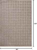 Loloi Amber Lewis Topanga Collection TOP-01 Natural/Bone 7'-10" x 10' Indoor/Outdoor Area Rug