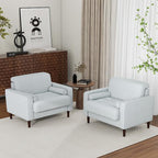 Oversized Accent Chair Set of 1, Corduroy Fabric Mid Century Modern Armchair with Large Seat for Living Room Bedroom Reading