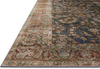 Loloi Chris Loves Julia Jules Collection JUL-10 Ocean/Spice 5'-0" x 7'-6", .13" Pile Height, Area Rug