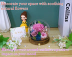 Valley of Rain & Forest Long-Lasting Real Flowers, Unique Floral Gift For you to send Love for All Occasions, for Indoor Decoration (Sweet Pink Rose Arrangement)