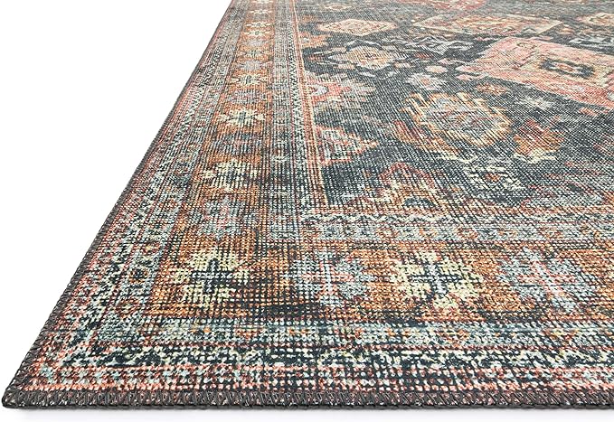 Loloi Skye Collection SKY-10 Sea/Rust 9'-0" x 12'-0" Area Rug