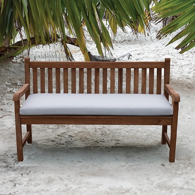 Tommy Bahama Bench Cushion, 48" X 16" X 2.5", Bamboo Bay Cloud