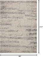 Loloi Darby Collection DAR-02 Oatmeal/Charcoal 6'-7" x 9'-3" Area Rug