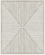 RUGGABLE x Jonathan Adler Machine Washable Modern Area Rug – Inkdrop Camel & Ivory 8x10, Stain-Resistant, Non-Slip – Large Rugs for Living Room, Bedroom, Hallway, Entryway & Office–with Cushioned Pad