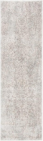 SAFAVIEH Evoke Collection Runner Rug - 2'2" x 9', Ivory & Taupe, Distressed Design, Non-Shedding & Easy to Clean, Ideal for Foyer, Bedroom, Kitchen, Hallway (EVK256E)