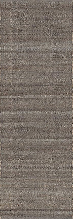 nuLOOM 2'6" x 10' Elfriede Jute & Cotton Hand Woven Area Rug, Elfriede Charcoal, Solid Rustic Farmhouse Style, Weaved Design, Natural Fiber, for Bedroom, Living Room, Hallway, Office, Entryway