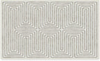 RUGGABLE x Jonathan Adler Machine Washable Modern Area Rug – Labyrinth Camel/Ivory 3x5, Stain-Resistant, Non-Slip – Small Rugs for Living Room, Bedroom, Hallway, Entryway & Office–with Standard Pad