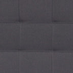 EMMA + OLIVER Quilted Tufted Upholstered Twin Size Headboard in Dark Gray Fabric