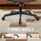 ELABEST T96 Mesh Office Chair,Ergonomic Computer Desk Chair,Sturdy Task Chair- Adjustable Lumbar Support & Armrests,Tilt Function,Comfort Wide Seat,Swivel Home Office Chair