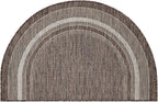 Unique Loom Outdoor Border Collection Area Rug - Soft Border (2' 7" x 4' 1" Hearth Brown/Ivory)