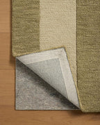 Loloi Leanne Ford Craven Collection CVN-01 Light Olive/Oatmeal 2'-3" x 3'-9" Accent Rug Geometrical, Patterned, Neutral, Entryway, Mudroom, Bathroom, and Kitchen